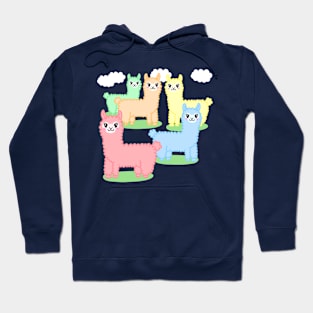 Alpaca cute Paste colors Hoodie